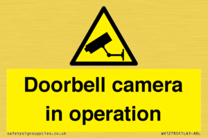 Doorbell camera in operation